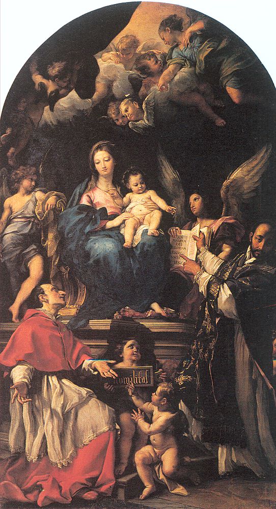 Maratta, Carlo Madonna and Child Enthroned with Angels and Saints